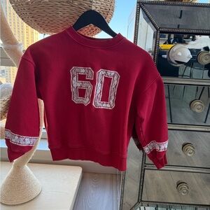 Zara Red Sweatshirt with Number Design